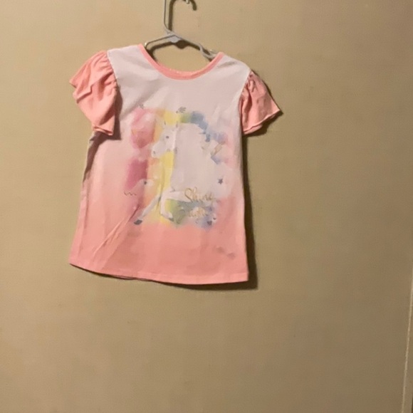 Wonder Nation Pink and White Short Sleeve Tee - Picture 1 of 6